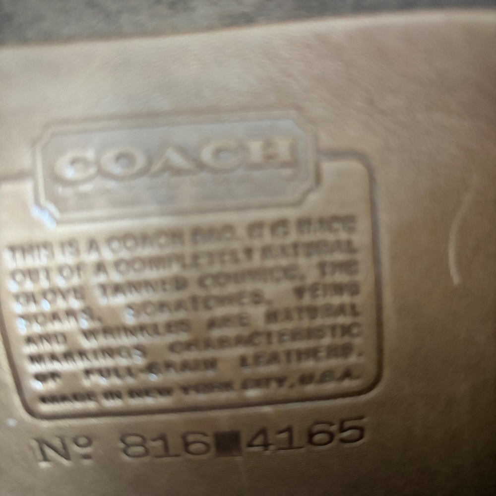 Vintage Coach leather shoulder bag, circa 1990 - Picture 4 of 5
